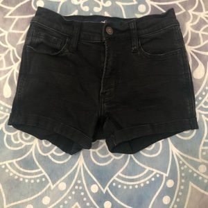Size 0 black hollister shorts